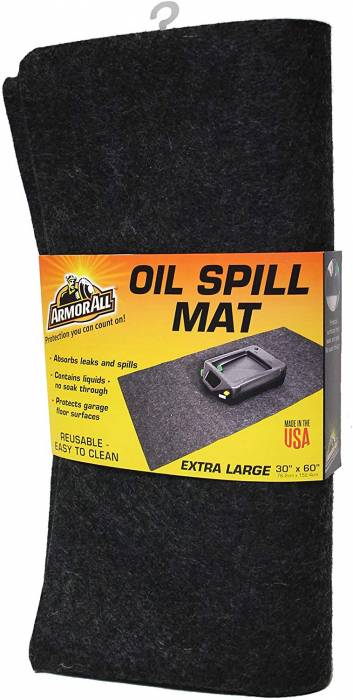 Drymate AAOSM3060C 30 x 60 Armor All Oil Spill Mat, Absorbent Waterproof Garage Floor Protector