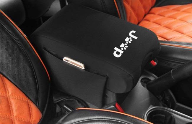Neoprene Center Console Armrest Pad Cover with Storage Bag For Jeep Wrangler JK Sahara Sport Rubicon