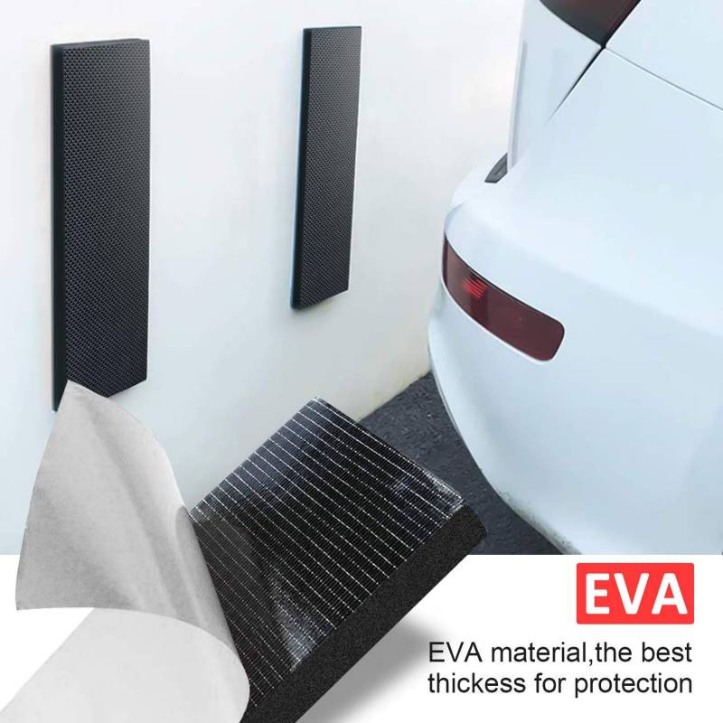 Car Door Guard Garage Wall Protector Strip - 3.2" X 6.6' Self-Adhesive Garage Car Door Protector